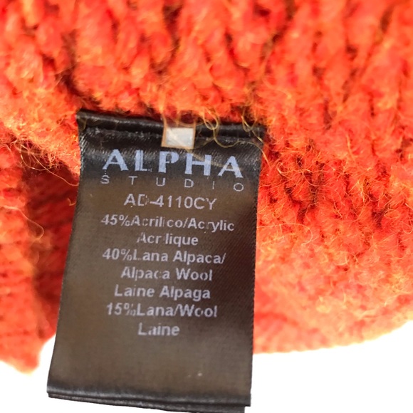 Alpha Studio orange sweater - Picture 3 of 9